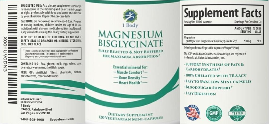 Magnesium Bisglycinate from 1 Body