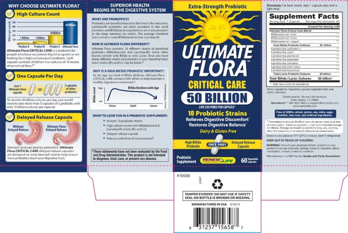 Ultimate Flora Critical Care 50 Billion from Renew Life