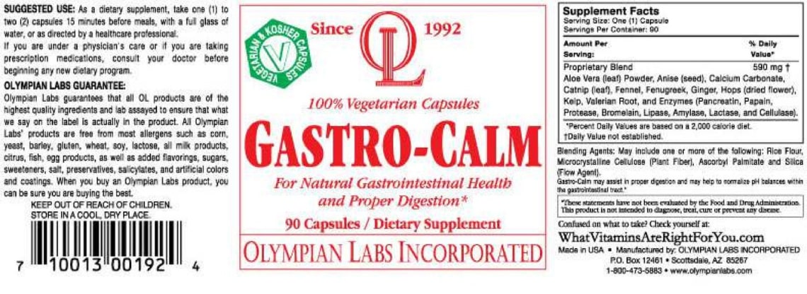 Gastro-Calm from OL Olympian Labs Incorporated