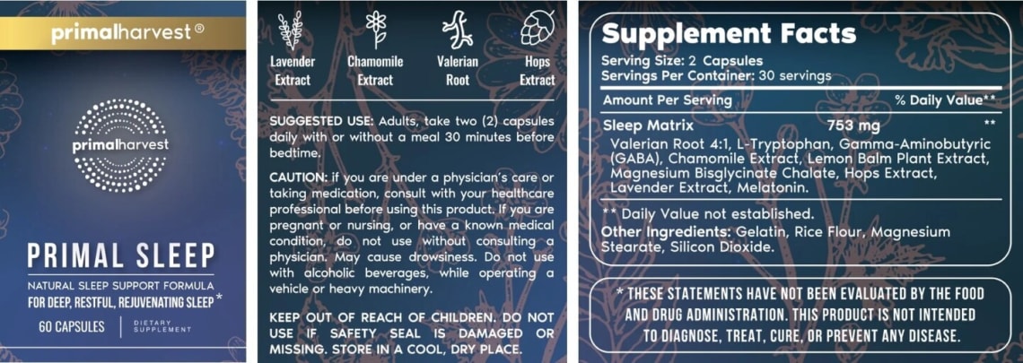 Primal Sleep from Primal Harvest