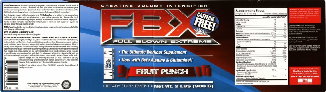 FBX Fruit Punch from MM Sports Nutrition