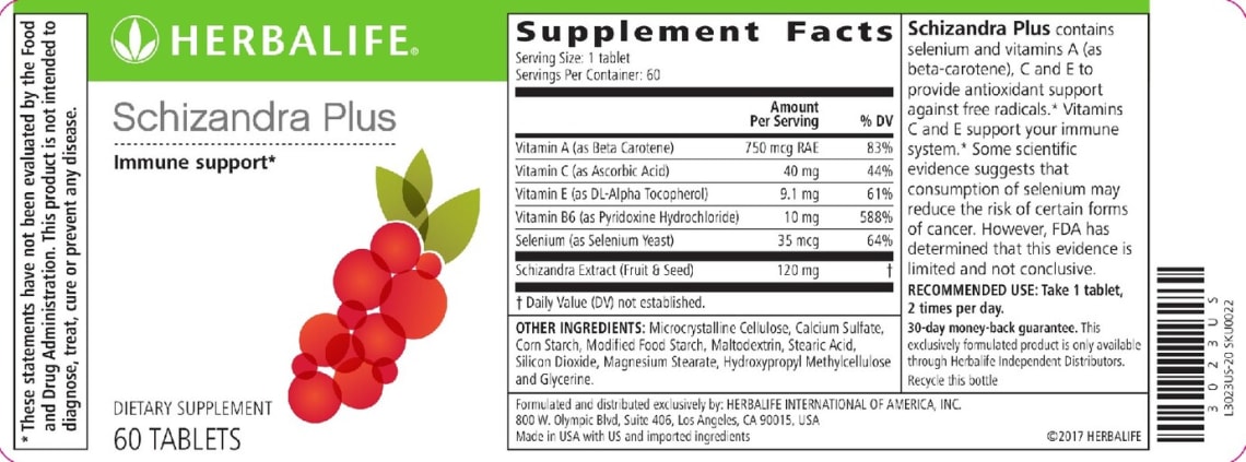 Schizandra Plus from Herbalife