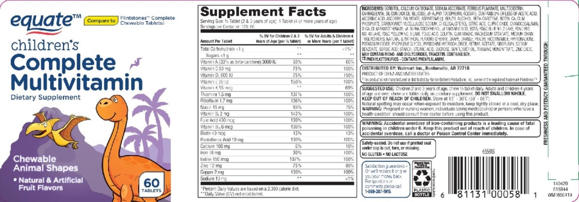 Children's Complete Multivitamin from Equate