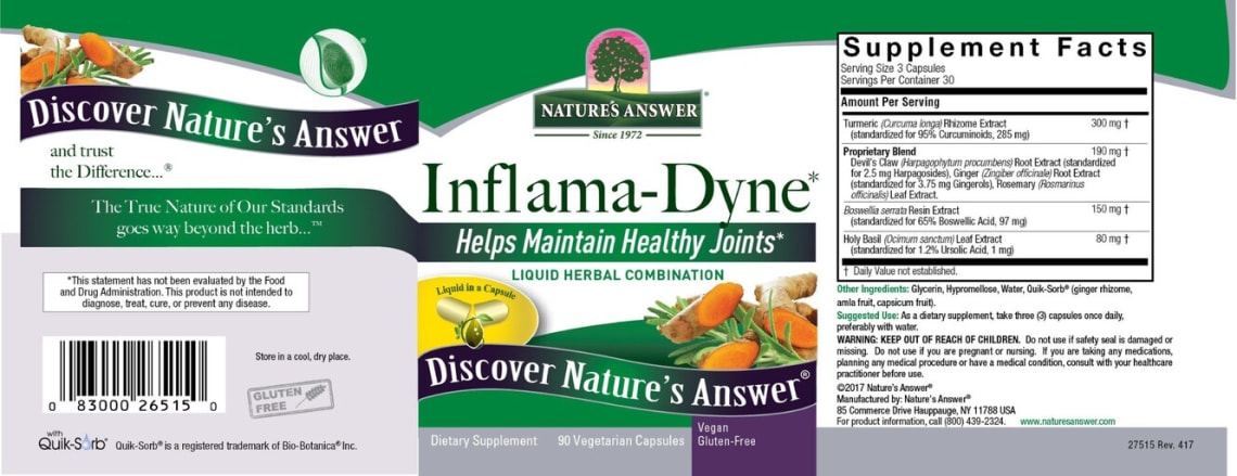 Inflama-Dyne from Nature's Answer