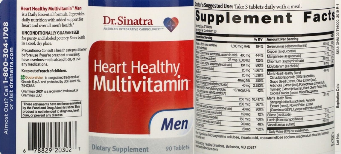 Heart Healthy Multivitamin Men from Dr. Sinatra