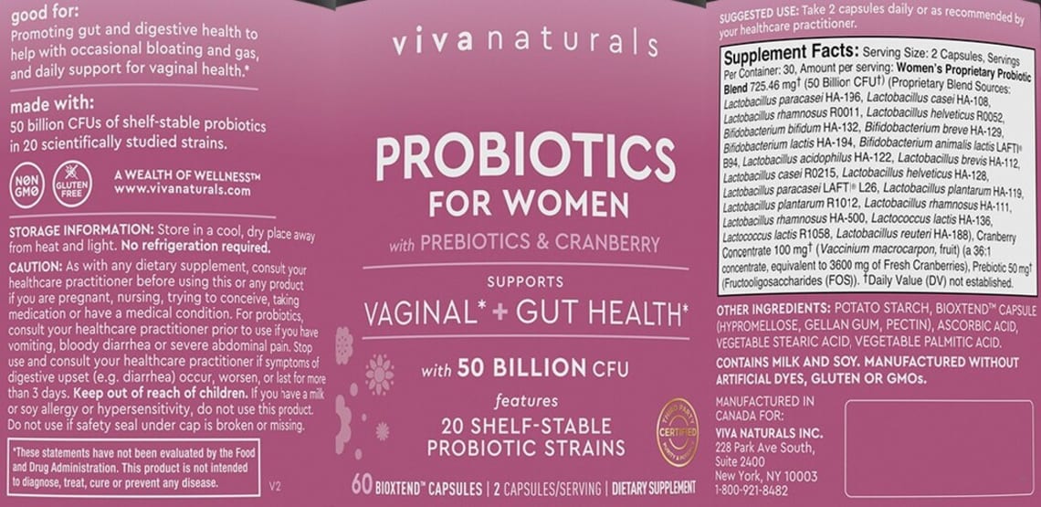 Probiotics for Women from Viva Naturals