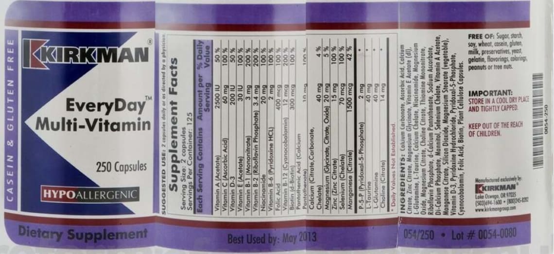 EveryDay Multi-Vitamin from Kirkman