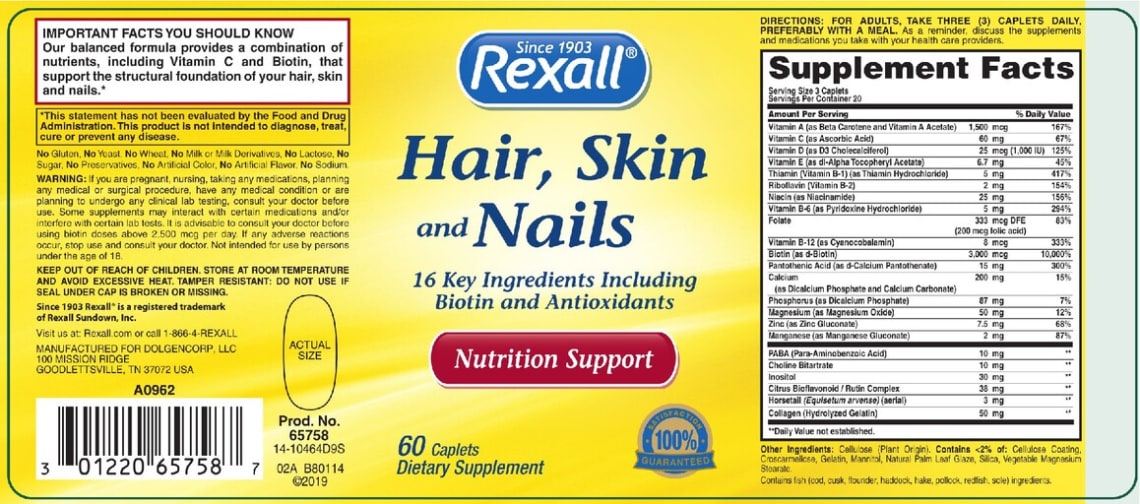 Hair, Skin And Nails from Rexall