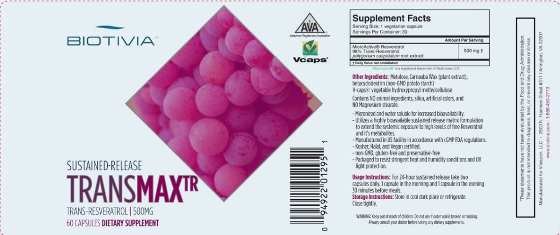 TransMax TR from Biotivia