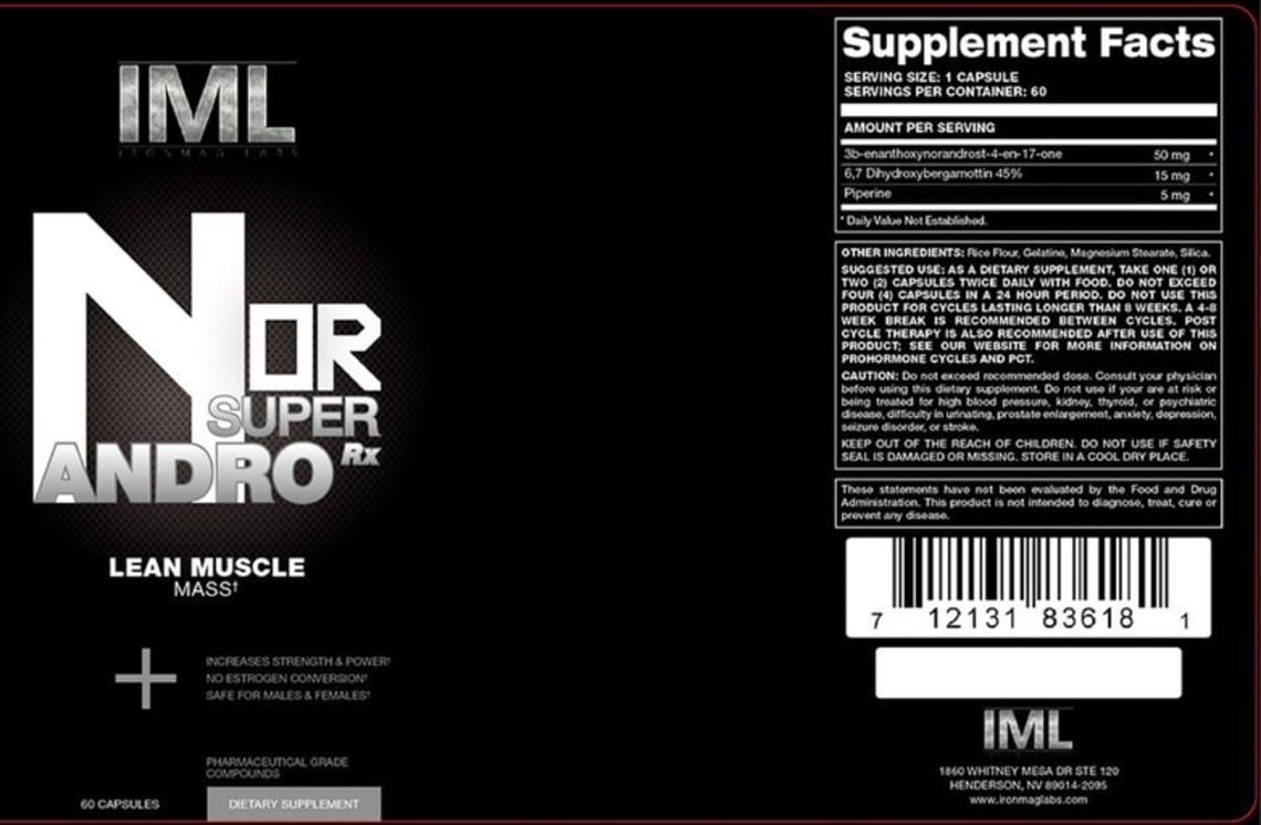 Super Nor Andro RX from IML IronMag Labs