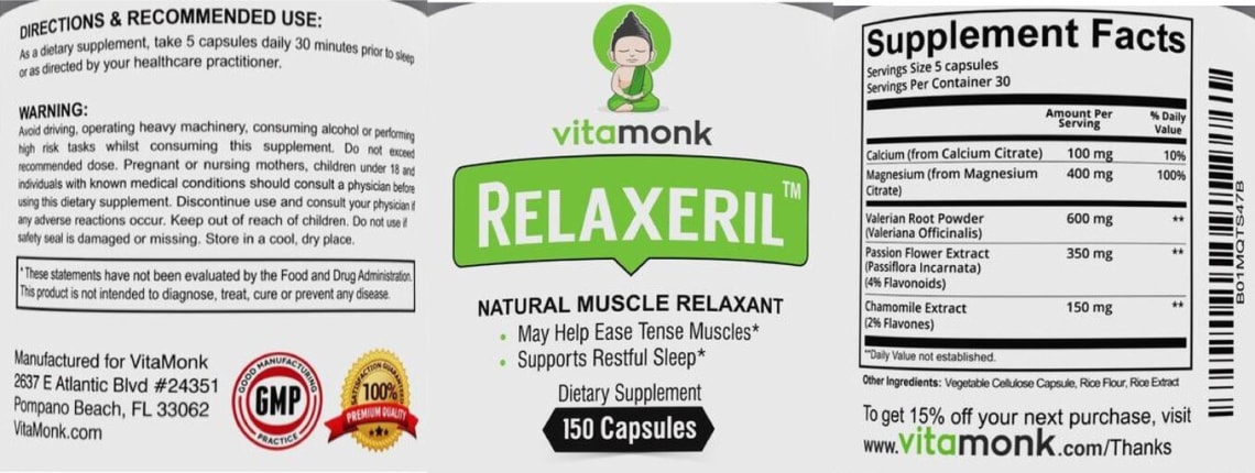 Relaxeril from VitaMonk