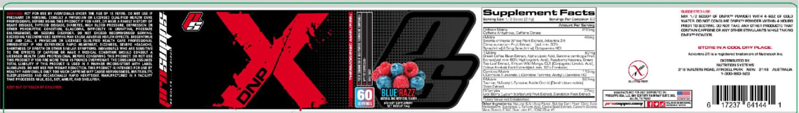 DNPX Blue Razz from PS ProSupps