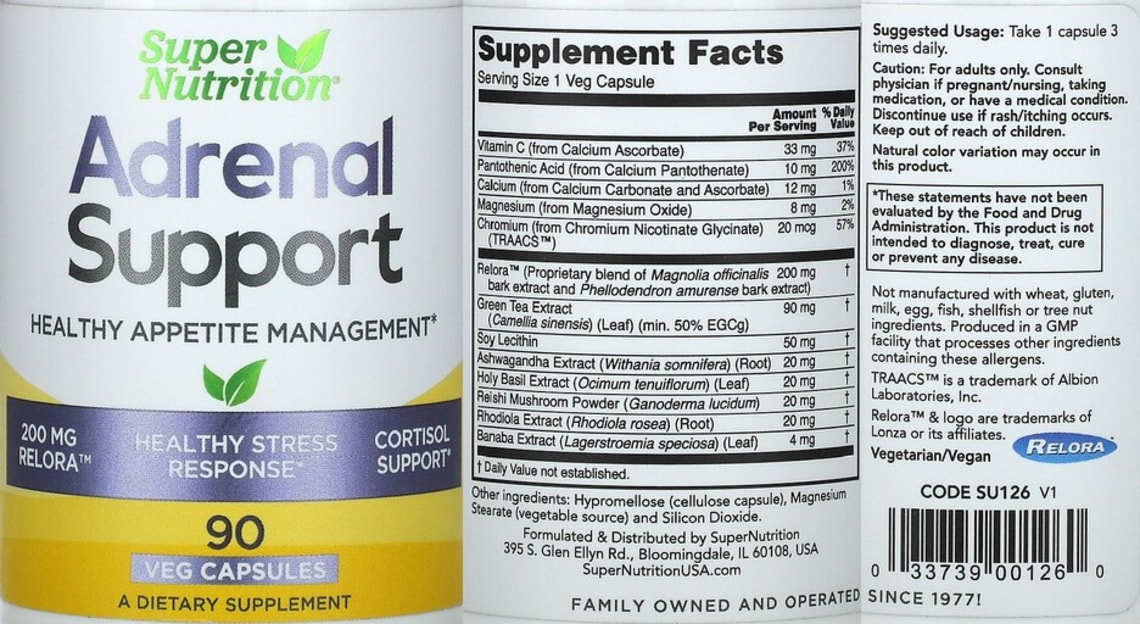 Adrenal Support from SuperNutrition