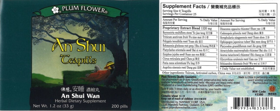 An Shui Teapills An Shui Wan from Plum Flower