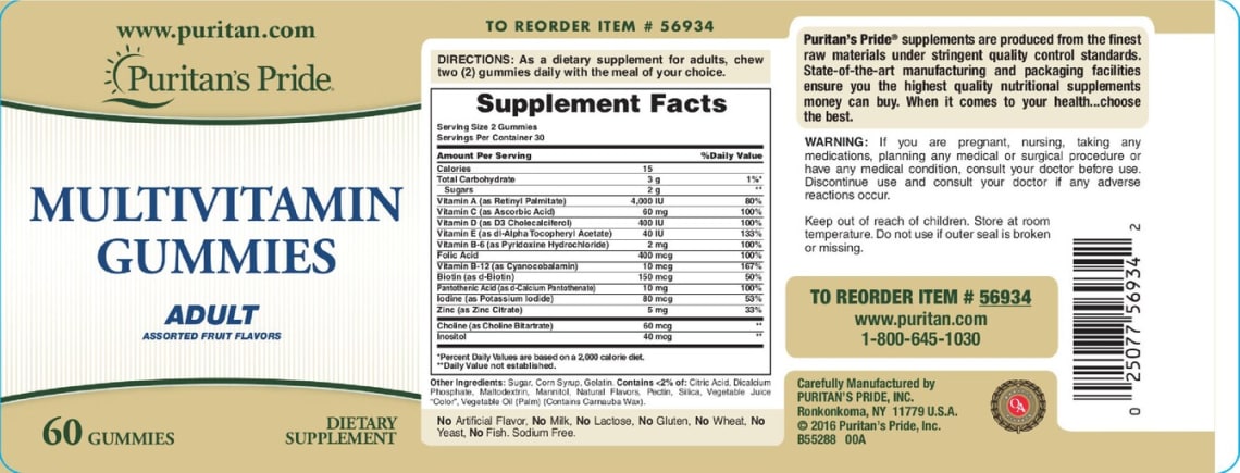Multivitamin Gummies Adult from Puritan's Pride
