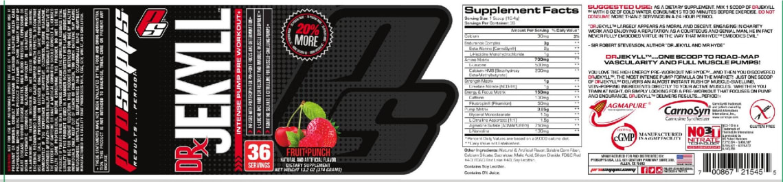Dr. Jekyll Fruit Punch from PS ProSupps