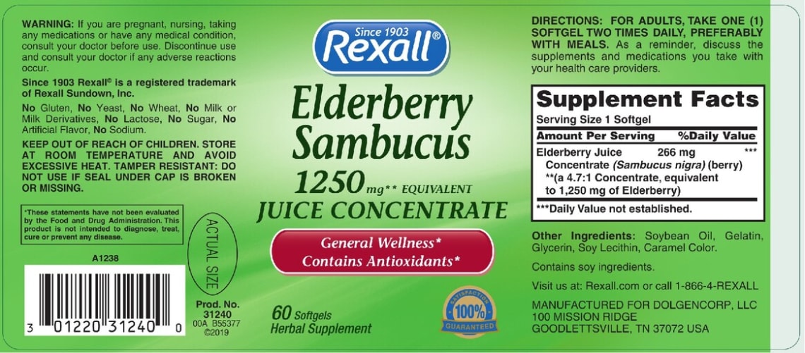 Elderberry Sambucus from Rexall