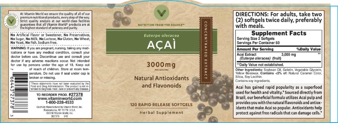 Acai 3000 mg from Vitamin World