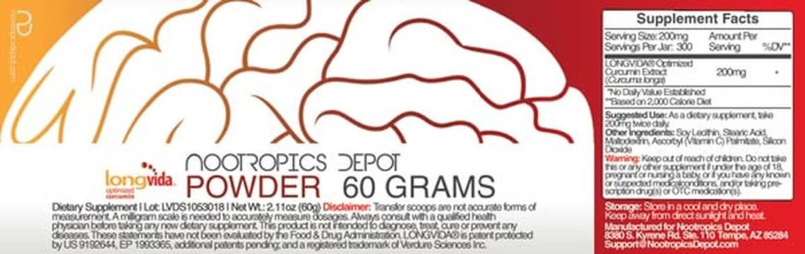 LongVida Powder from Nootropics Depot