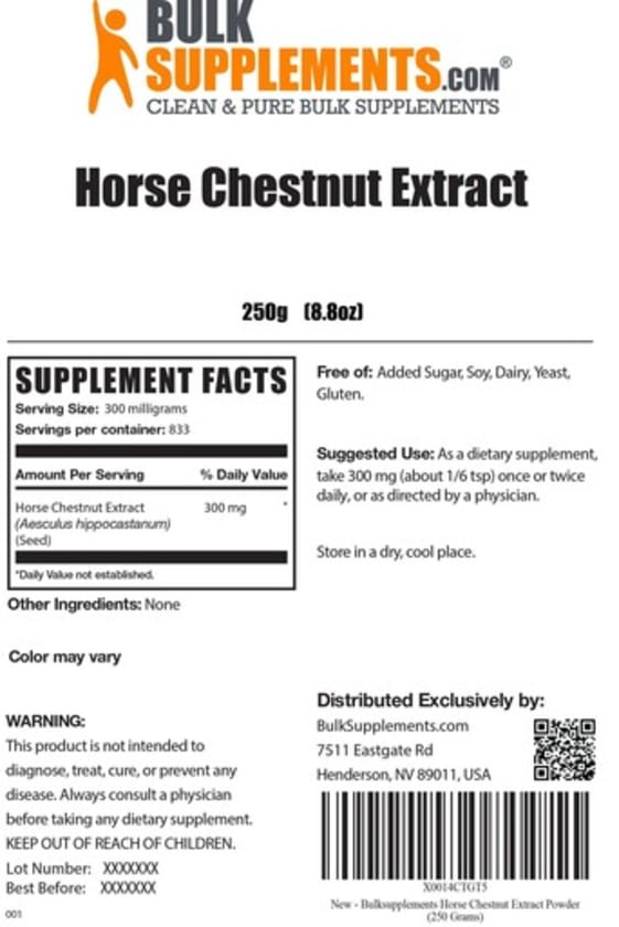 Horse Chestnut Extract from Bulk Supplements