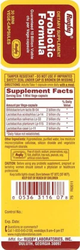 Probiotic Formula from Rugby