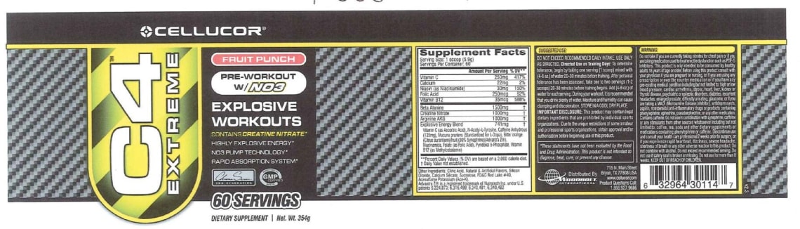 C4 Extreme Fruit Punch from Cellucor