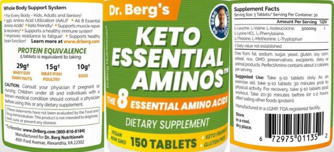 Keto Essential Aminos from Dr. Berg