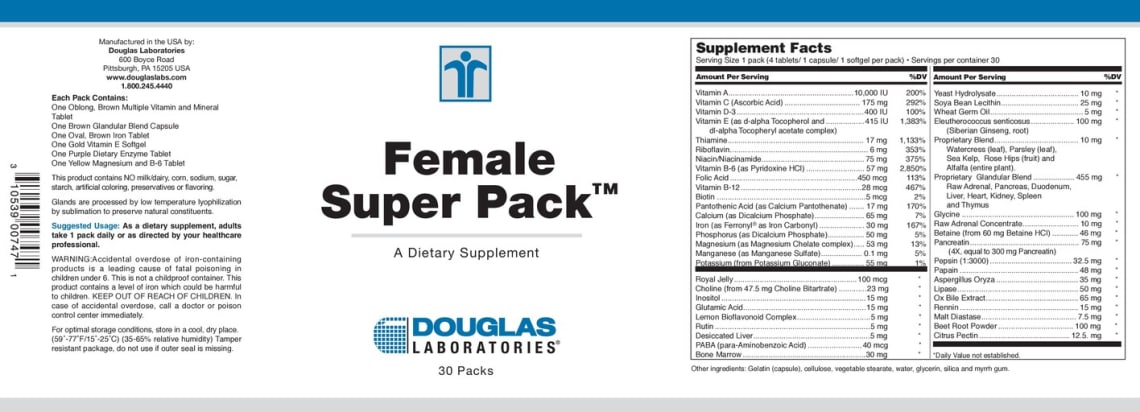 Female Super Pack from Douglas Laboratories