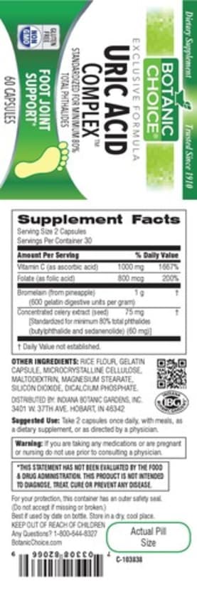 Uric Acid Complex from Botanic Choice