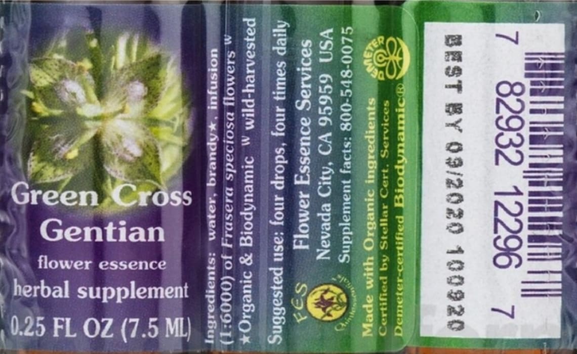 Green Cross Gentian Flower Essence from Flower Essence Services