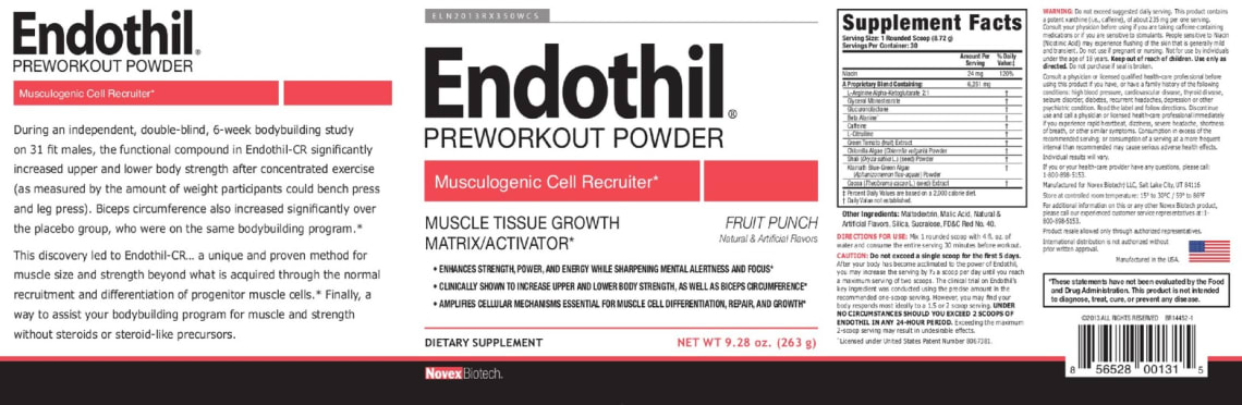 Endothil Fruit Punch from Novex Biotech
