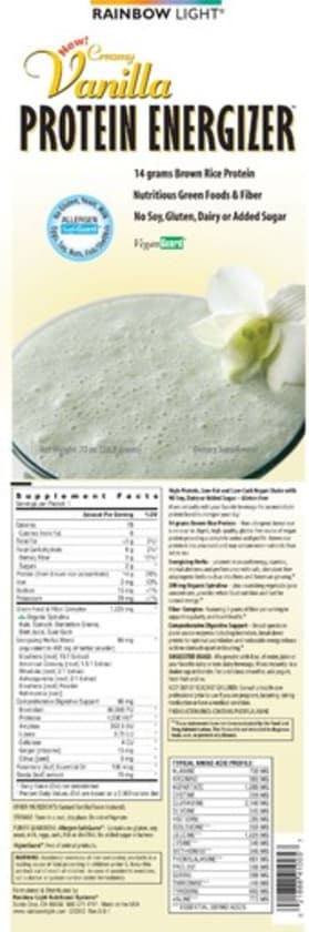 Creamy Vanilla Protein Energizer from Rainbow Light
