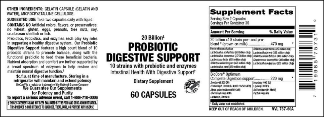 Probiotic Digestive Support from Vitamer Laboratories