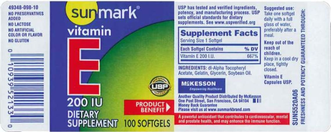 Vitamin E 200 IU from sunmark