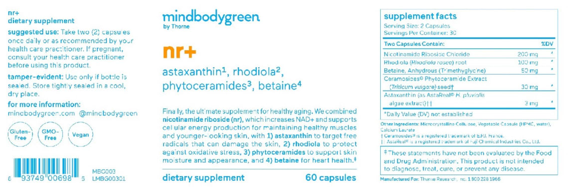 nr+ from Mindbodygreen