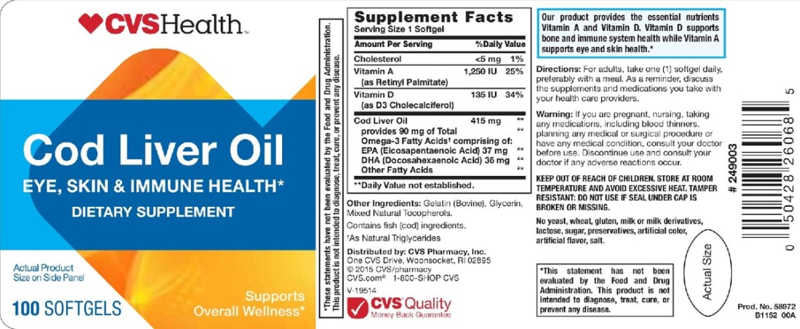 Cod Liver Oil from CVS Health