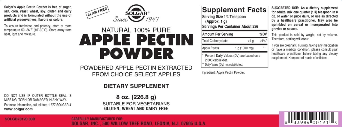 Apple Pectin Powder from Solgar