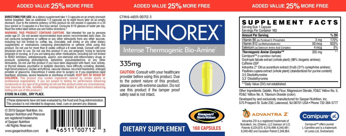 Phenorex from Gaspari Nutrition