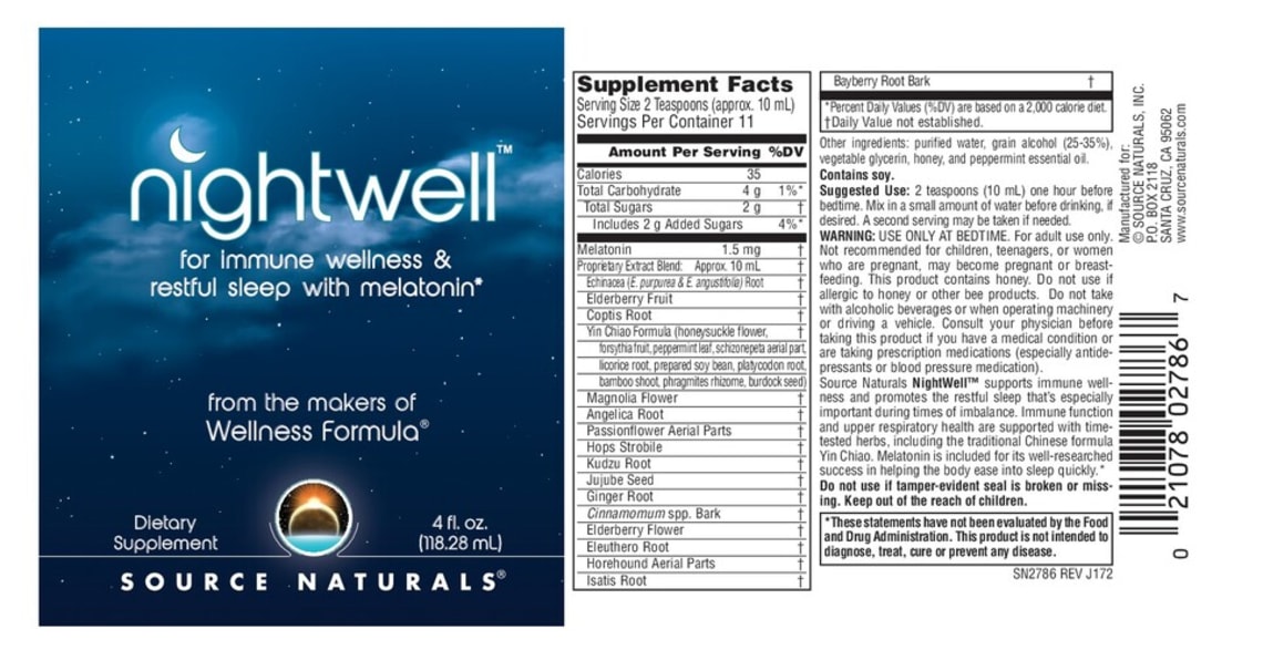 NightWell for Immune Wellness & Restful Sleep with Melatonin from Source Naturals