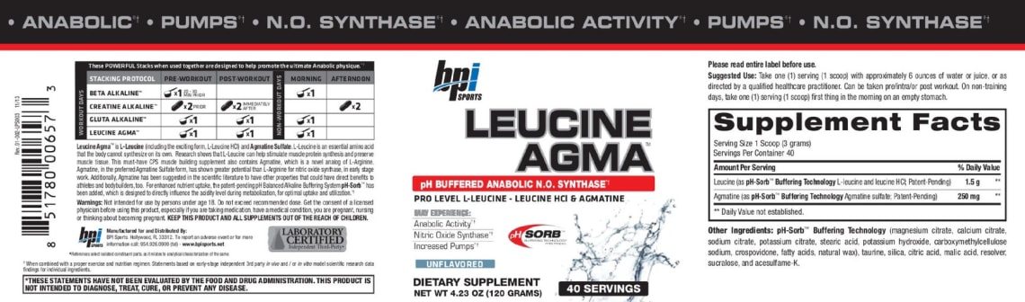 Leucine Agma from BPI Sports