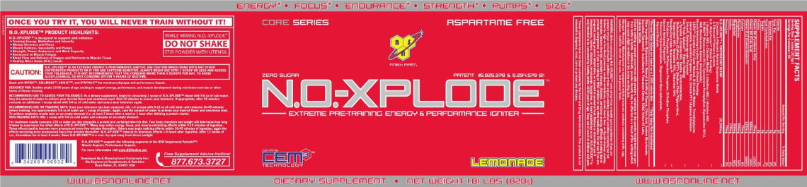 N.O.-Xplode Lemonade from BSN