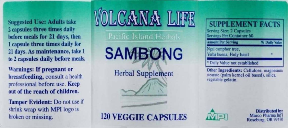 Sambong from Volcana Life