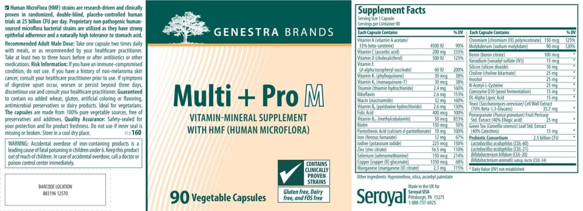 Multi + Pro M from Genestra Brands