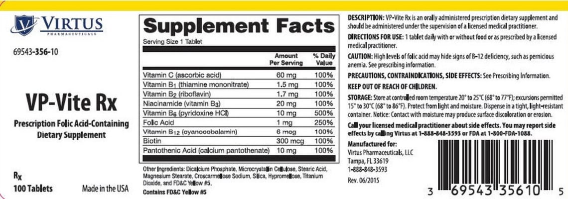 VP-Vite Rx from Virtus Pharmaceuticals