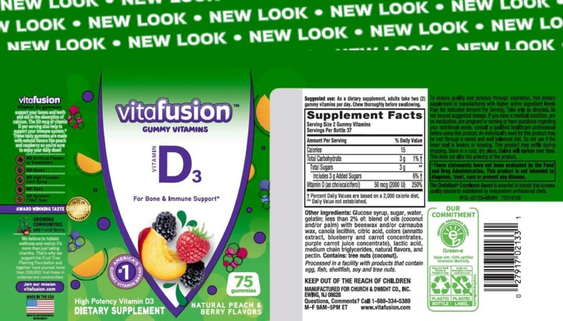 Vitamin D3 from vitafusion