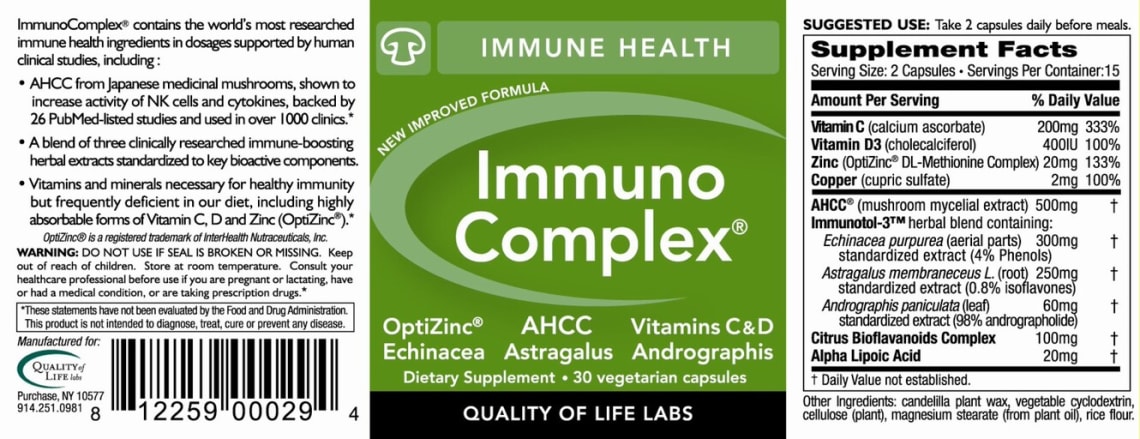 ImmunoComplex from Quality of Life Labs