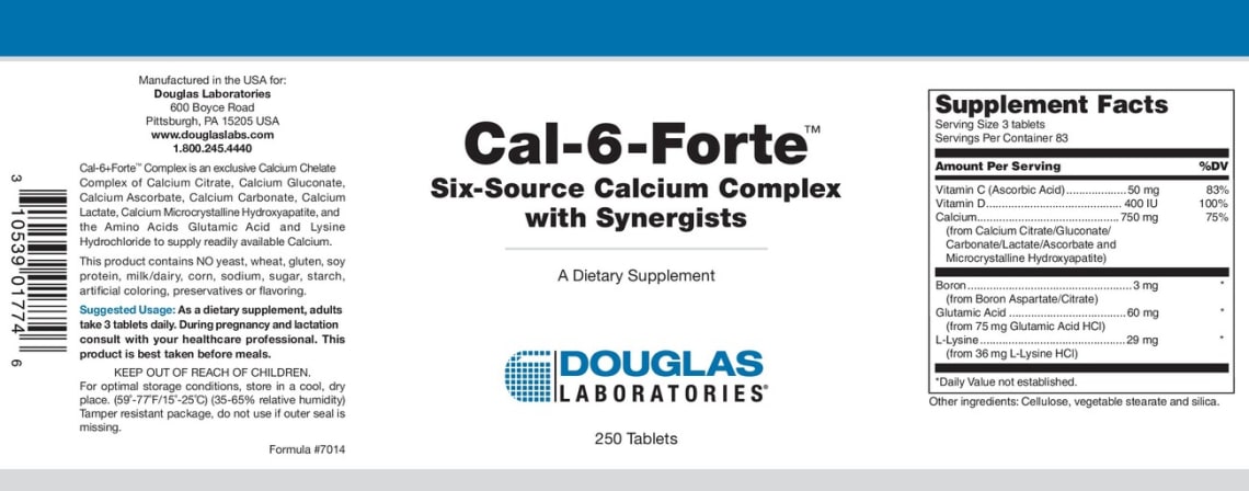 Cal-6-Forte from Douglas Laboratories
