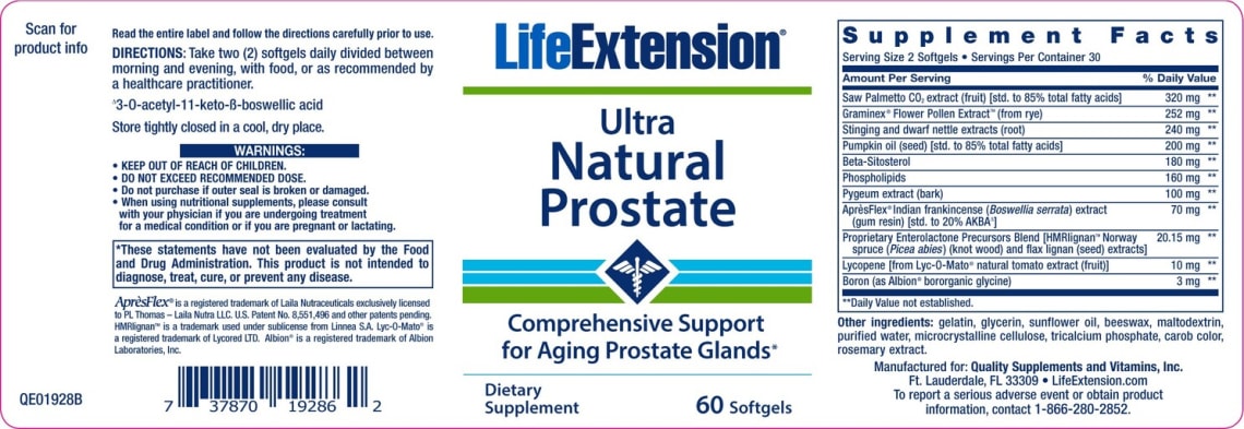Ultra Natural Prostate from Life Extension