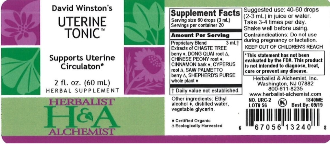 David Winston's Uterine Tonic from Herbalist & Alchemist