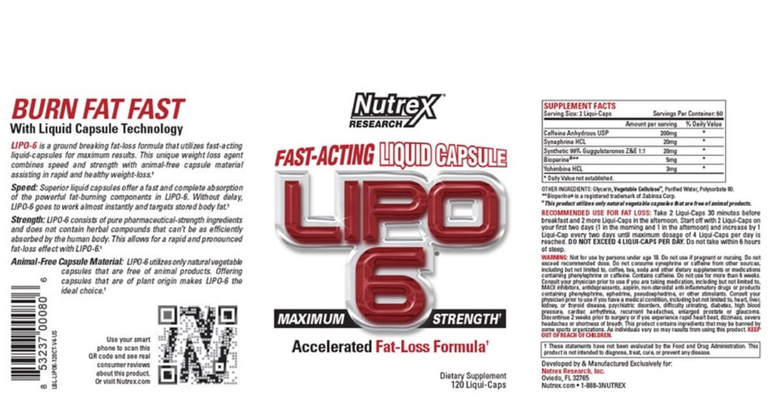 Lipo 6 Maximum Strength from Nutrex Research